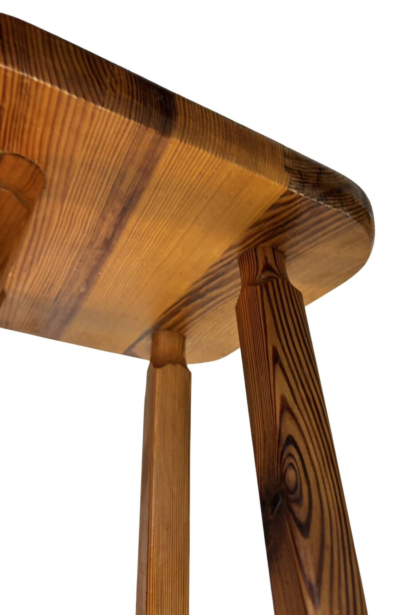 Vintage bar stool plant stool pinewood pinewood 1960s