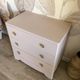 Vintage chest of drawers revisited in old powder pink