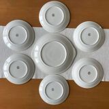 Antique cake service in Saint-Amand earthenware (Nord)