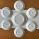 Antique cake service in Saint-Amand earthenware (Nord)