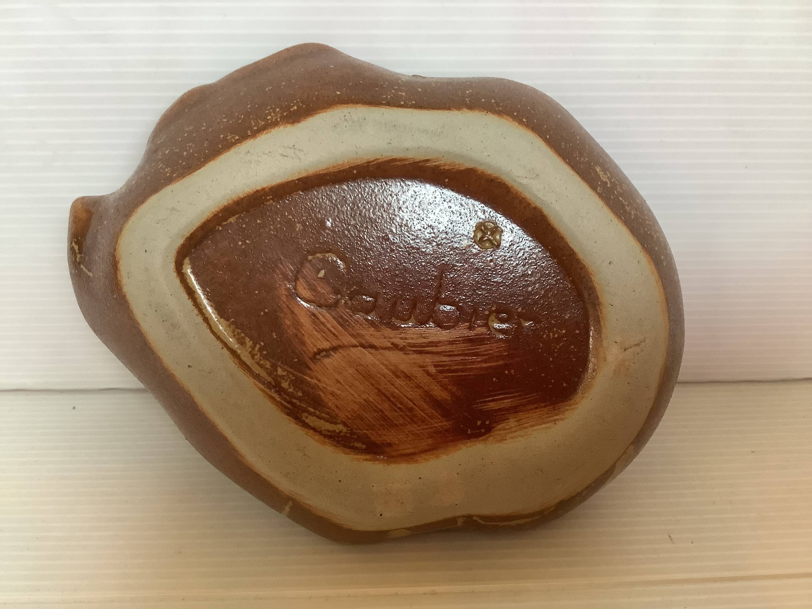 Gaubier ceramic stoneware ashtray