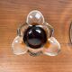 Mid-century Finnish glass bowl by Pertti Santalahti for Humppila, 1960s, set of 2.