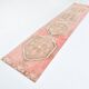 3x14 Runner Faded Pink Vinage Wool Runner Rug, 84x410