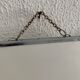 Vintage mirror 1950 triptych barber Arpin white - 21 x 51 cm