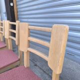 Set de 6 chaises en bois brut