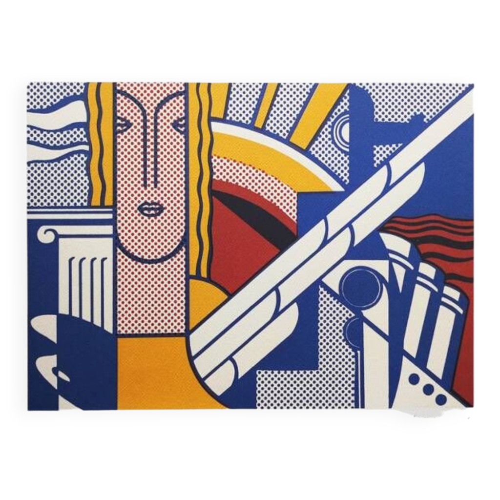 Années 1980 Original Stunning Roy Lichtenstein « Modern Art ...