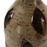Stoneware ceramic lantern candle holder, 1960s