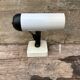 Vintage wall light, old 70s spotlight, Italian "il faretto", white.