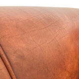 Vintage leather 3 seater sofa