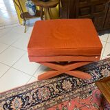 Pink corduroy pouf