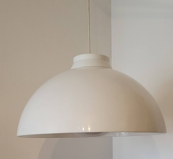 Suspension Kartell KD6 4006 Blanche par Achille et Pier Giacomo Castiglioni Italie 1950