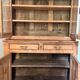 Antique two-body buffet in solid wood