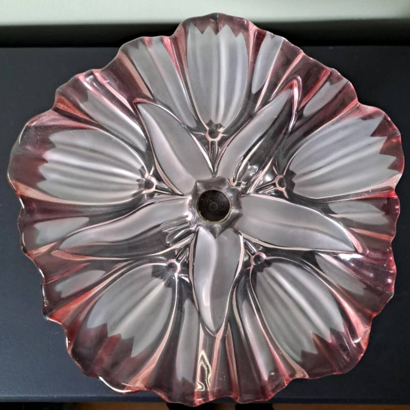 Crystal dessert dish