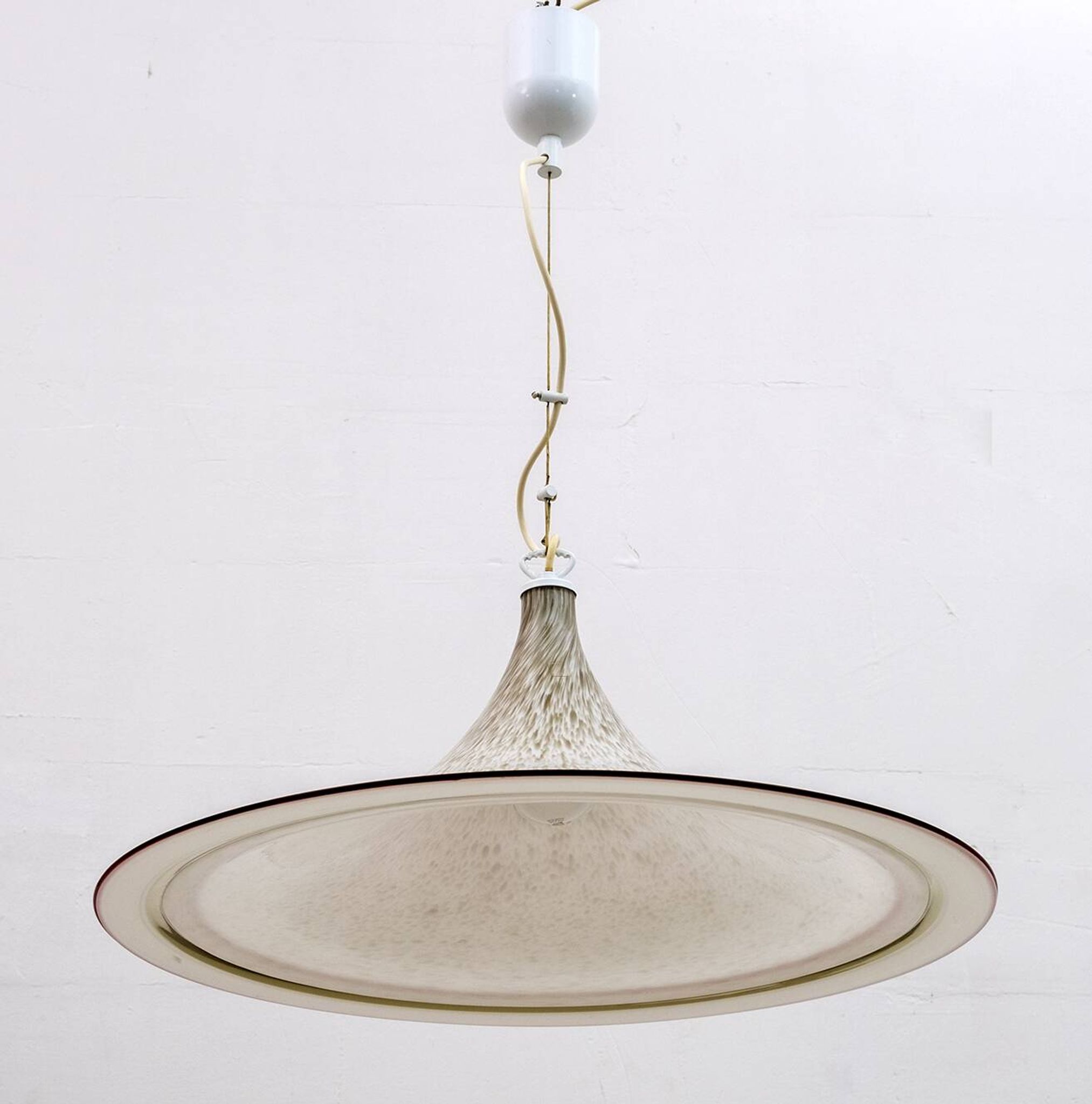 Lustre italien moderne du milieu du siècle en verre de Murano, 1970