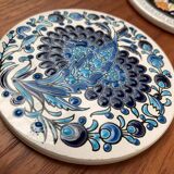 Set of 13 vintage ceramic coasters handmade by Lito Niarchos.