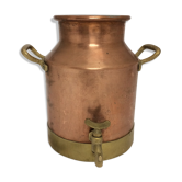 Old copper milk pot