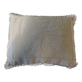 Coussin lin blanc