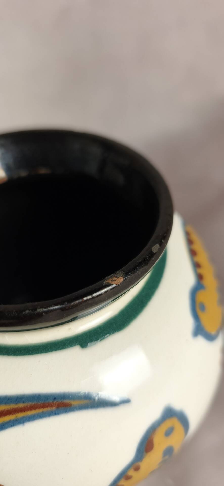 Round vase signed JACQUET