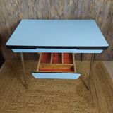 Blue Formica table
