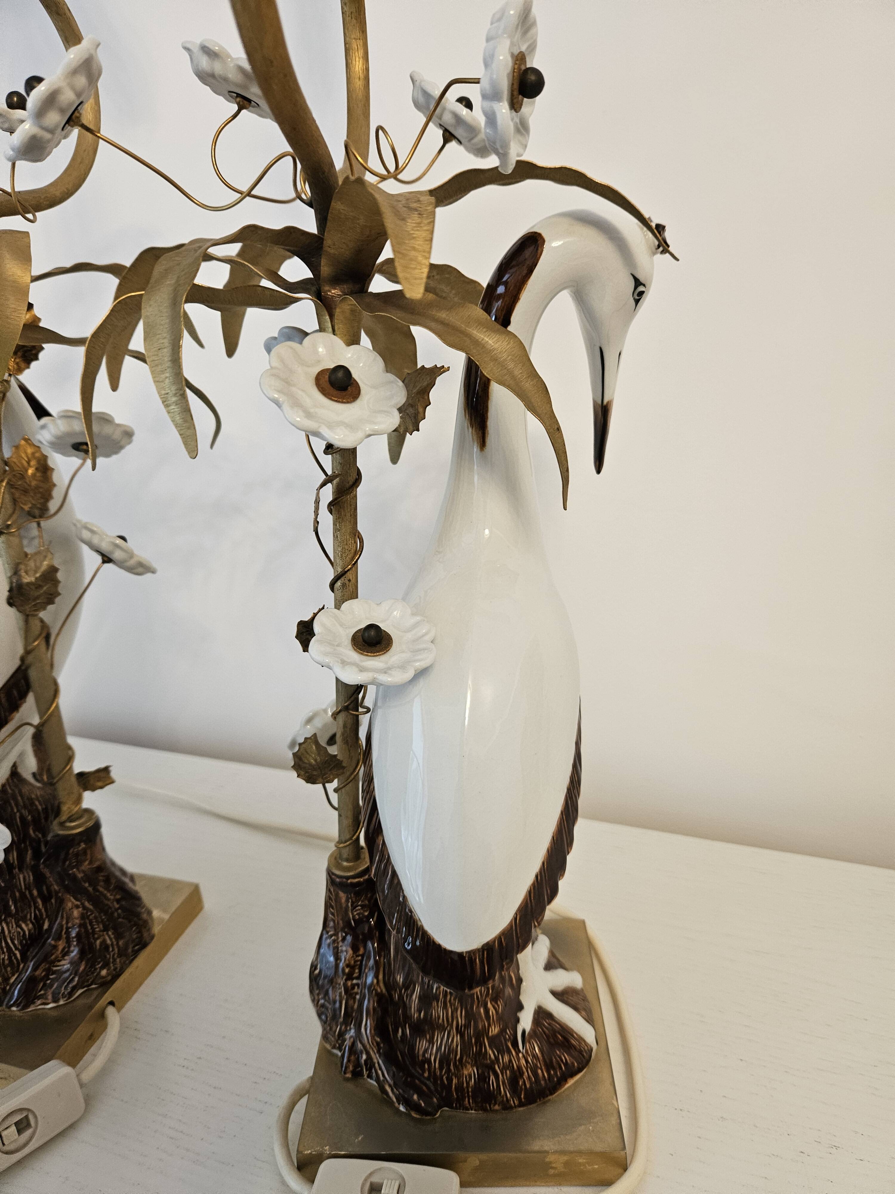 Lamps/vintage, a pair of unique mangani lamps, italy, 1960s/1970s.