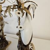 Lamps/vintage, a pair of unique mangani lamps, italy, 1960s/1970s.