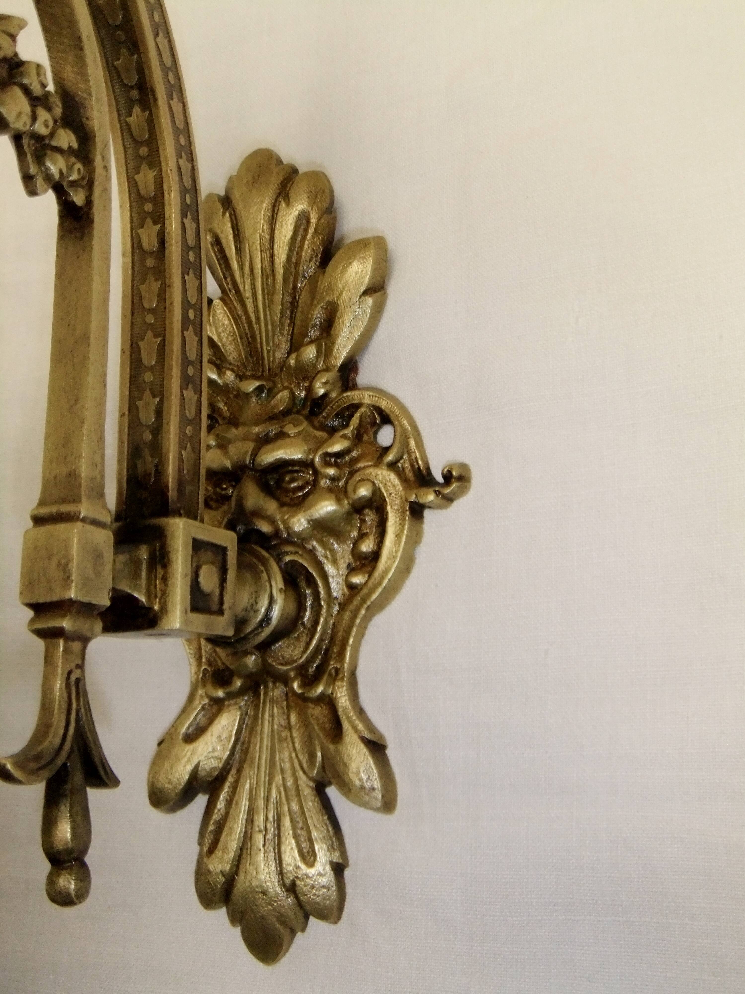 Wall lamp bronze tulip pendant light