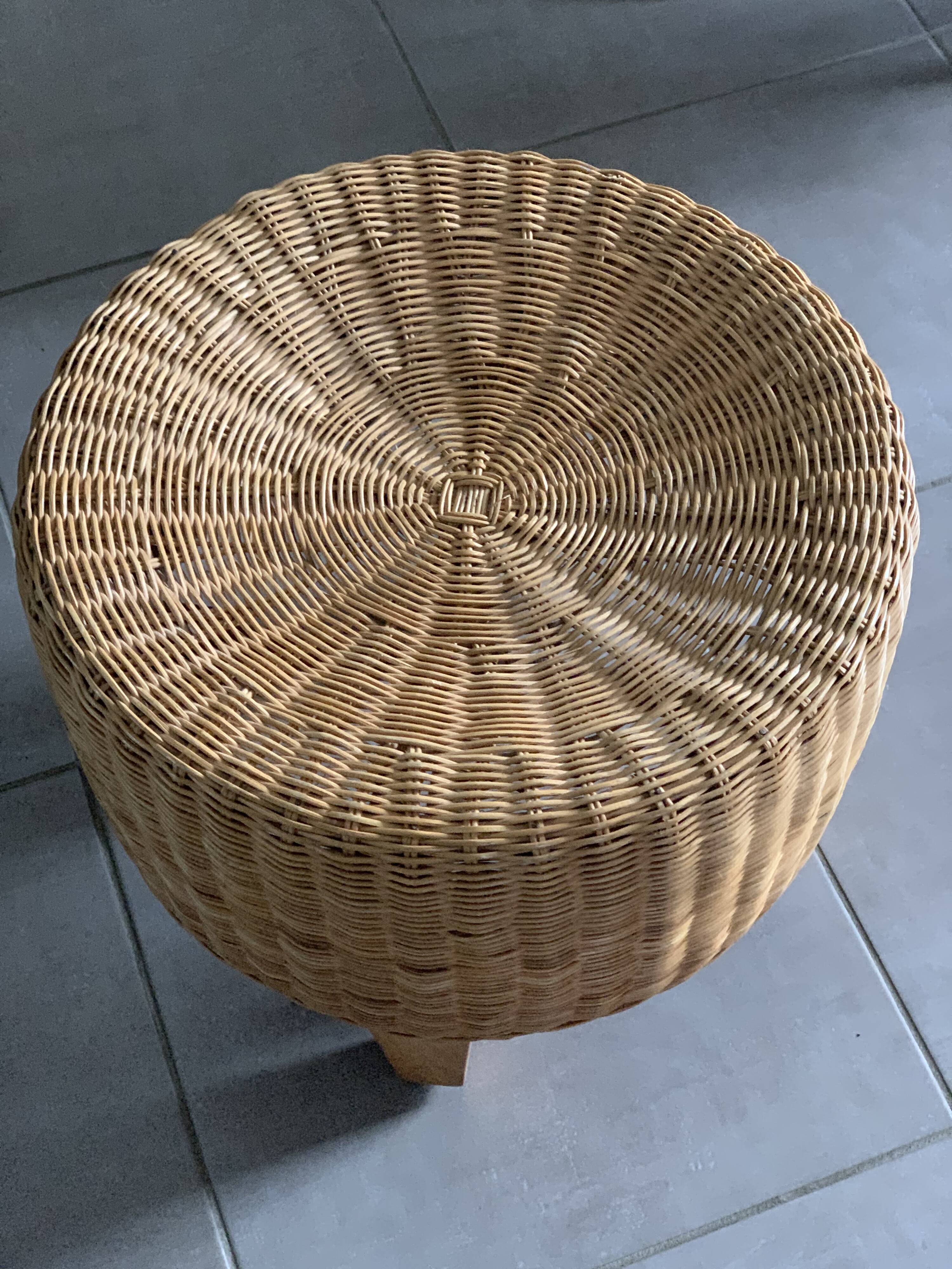 Rattan stool
