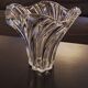 Transparent Art Deco crystal vase