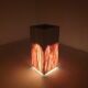 Italian marble planter or pedestal with light, 1970's