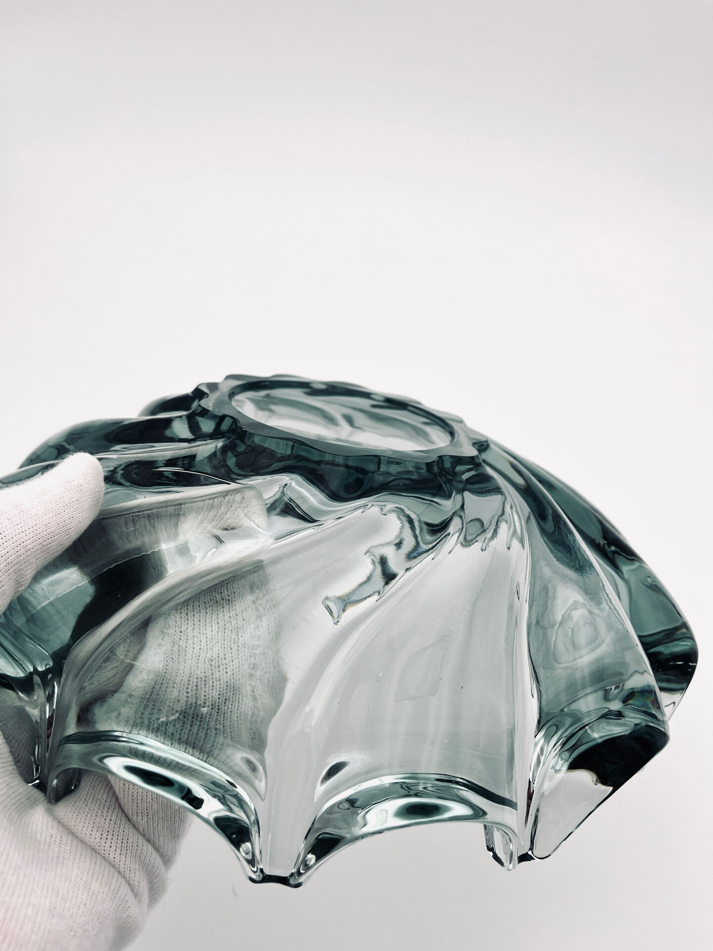 Coupe Tourbillon Smoked Glass - Art Deco - 27cm