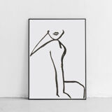 Waiting woman - 30x42cm
