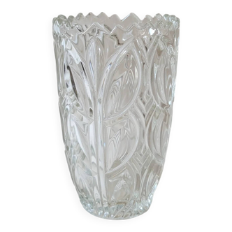 Cut glass vase