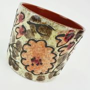 marei ceramic vintage 1960s 70s PLANT POT flower pot fat lava floral decor