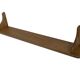 Vintage oak wall rack book shelf 1970s wood minimalist design