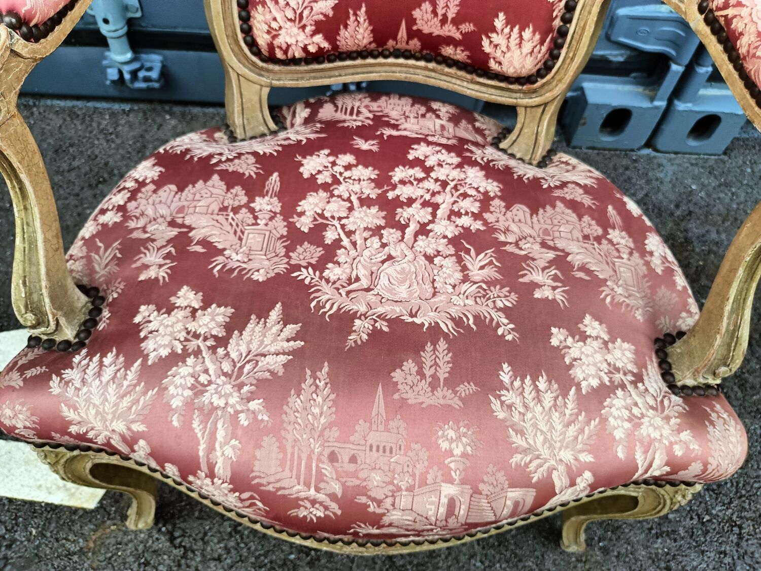 Pair of antique armchairs Louis XV style