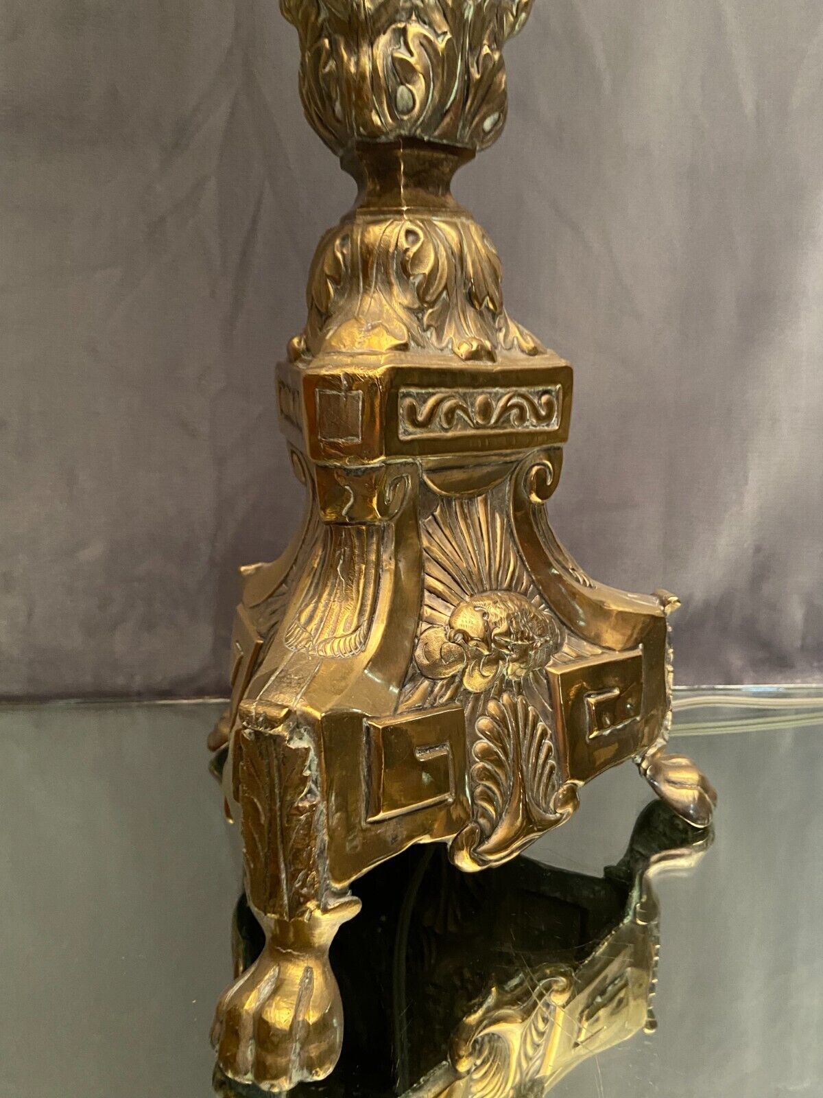 Period picnic Regency brass mounted with electricity