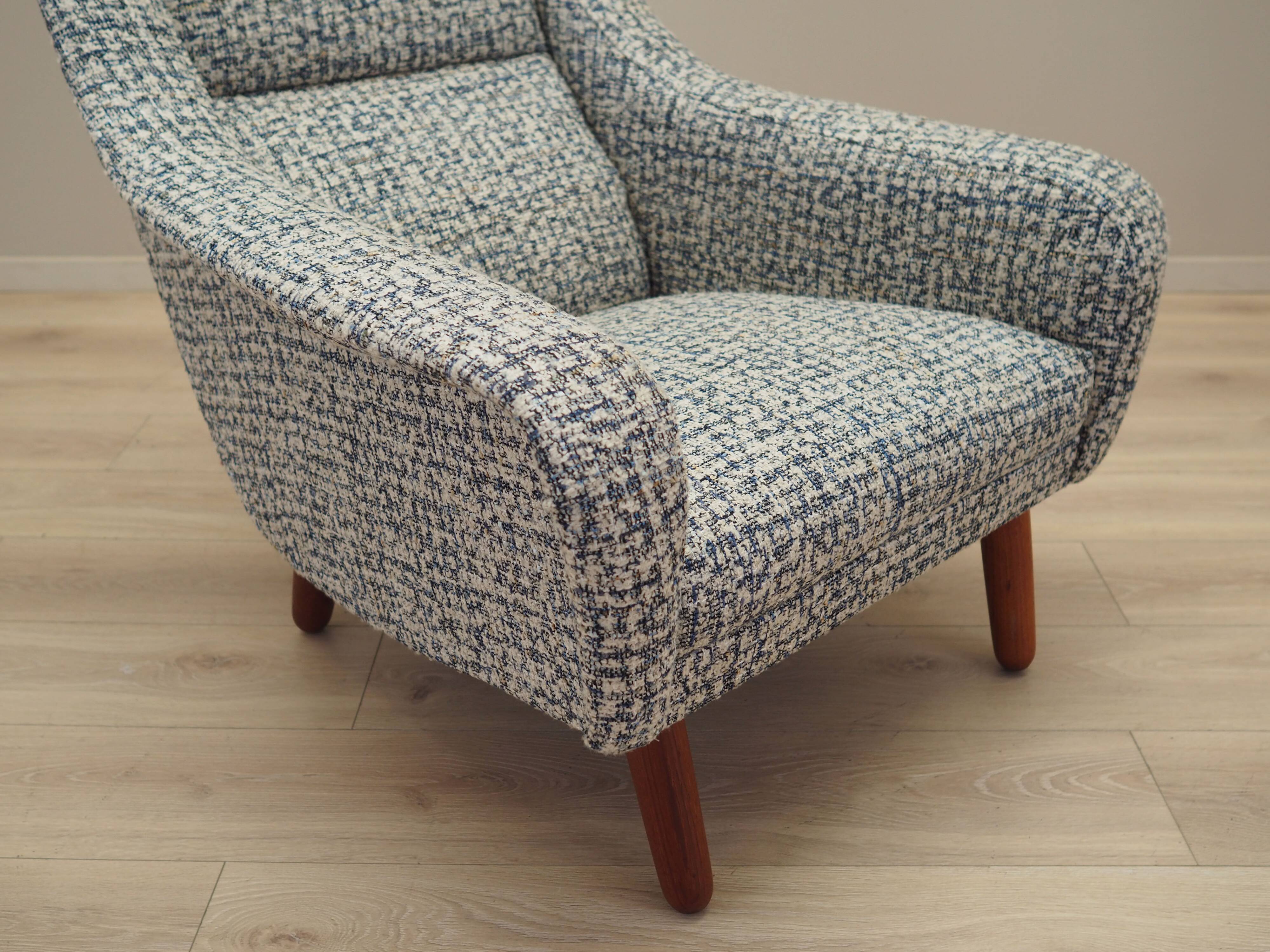 Fauteuil lounge, design danois, années 1970, production : Danemark