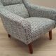 Fauteuil lounge, design danois, années 1970, production : Danemark