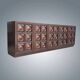 Vintage Brutalist Sideboard in Mahogany 1970s