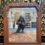 Art Deco period mirror in walnut