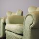 Fan-shaped armchairs set of 2
