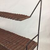 Metal and wicker shelf Raoul Guys