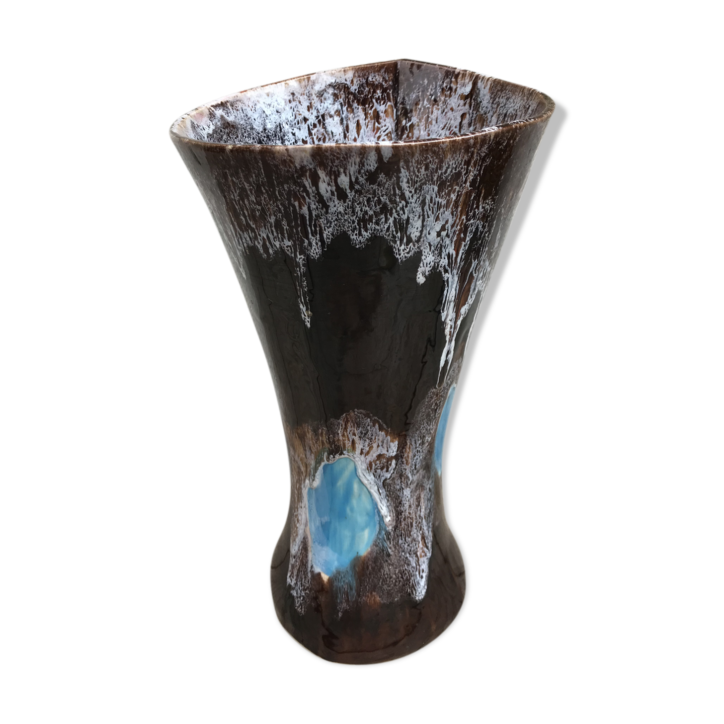 Old ceramic vase signed Vallauris