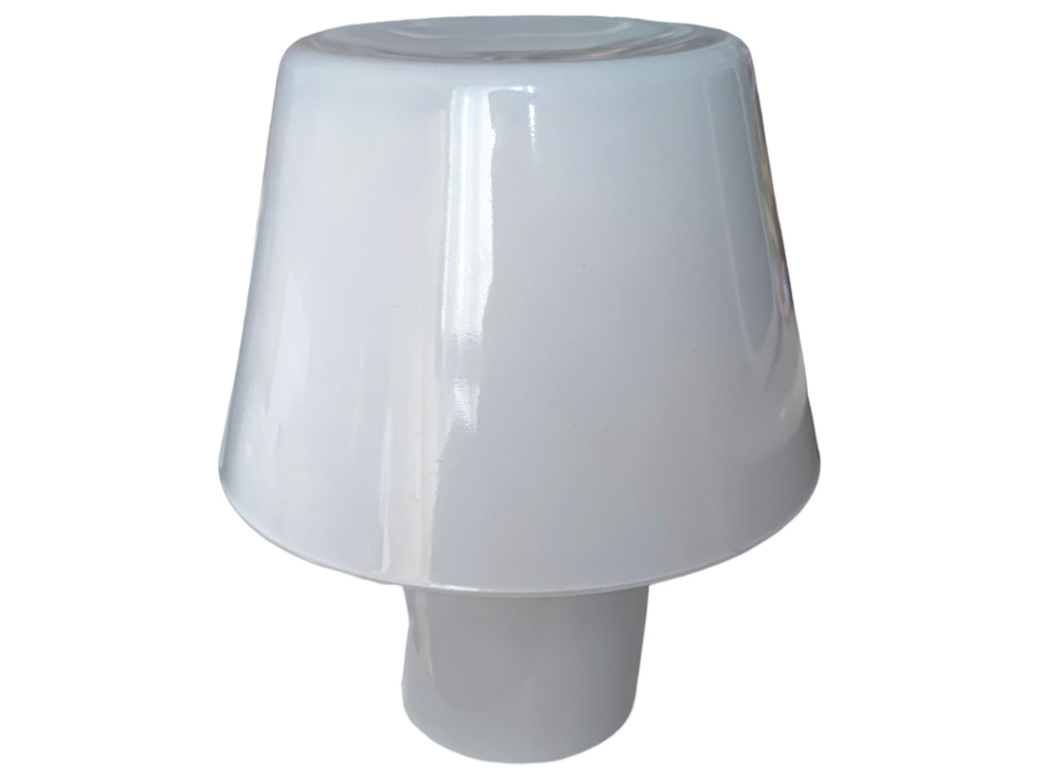 Vintage glass lamp model Gavik (white)