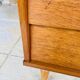 Large vintage chest of drawers with 4 drawers and oak storage, circa 1960s.