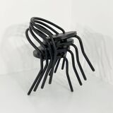 Set of 4 Postmodern Metal Chairs, 1980