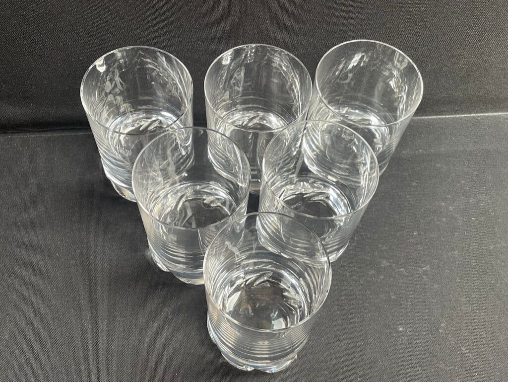6 Daum wine glasses France Blanzey service