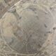 Ancient eastern brass plate engraved with Mamluk decoration – 96