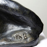 20th-century ceramic bust of a woman, art craft to be identified.