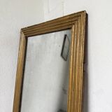 19th century rectangular gilded channel mirror